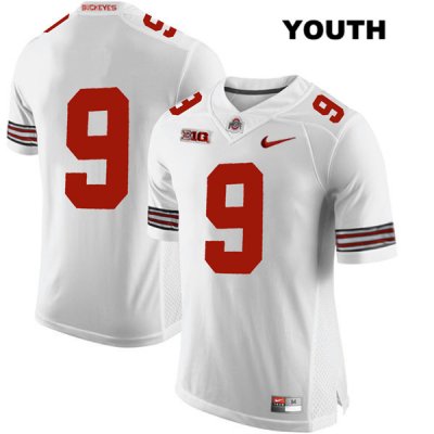 Youth NCAA Ohio State Buckeyes Jashon Cornell #9 College Stitched No Name Authentic Nike White Football Jersey UJ20A86UR